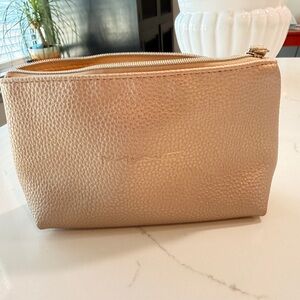 MAC Gold Textured Pouch Bag
